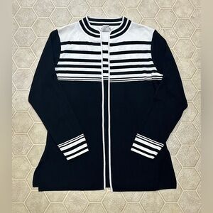 Women’s Large 100% Acrylic EXCLUSIVELY MISOOK Open Front Cardigan Sweater Jacket